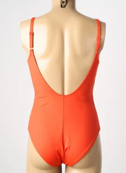 Maillot De Bain 1 Pièce Simone Perele Orange Haut Triangles