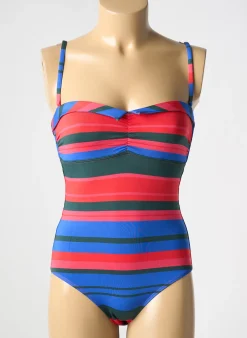 Maillot De Bain 1 Pièce Simone Perele Bleu Haut Soutien-gorge Emboitant