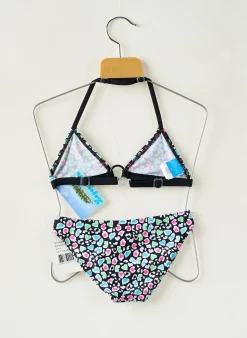 Maillot De Bain 2 Pièces Lagon Bleu Noir