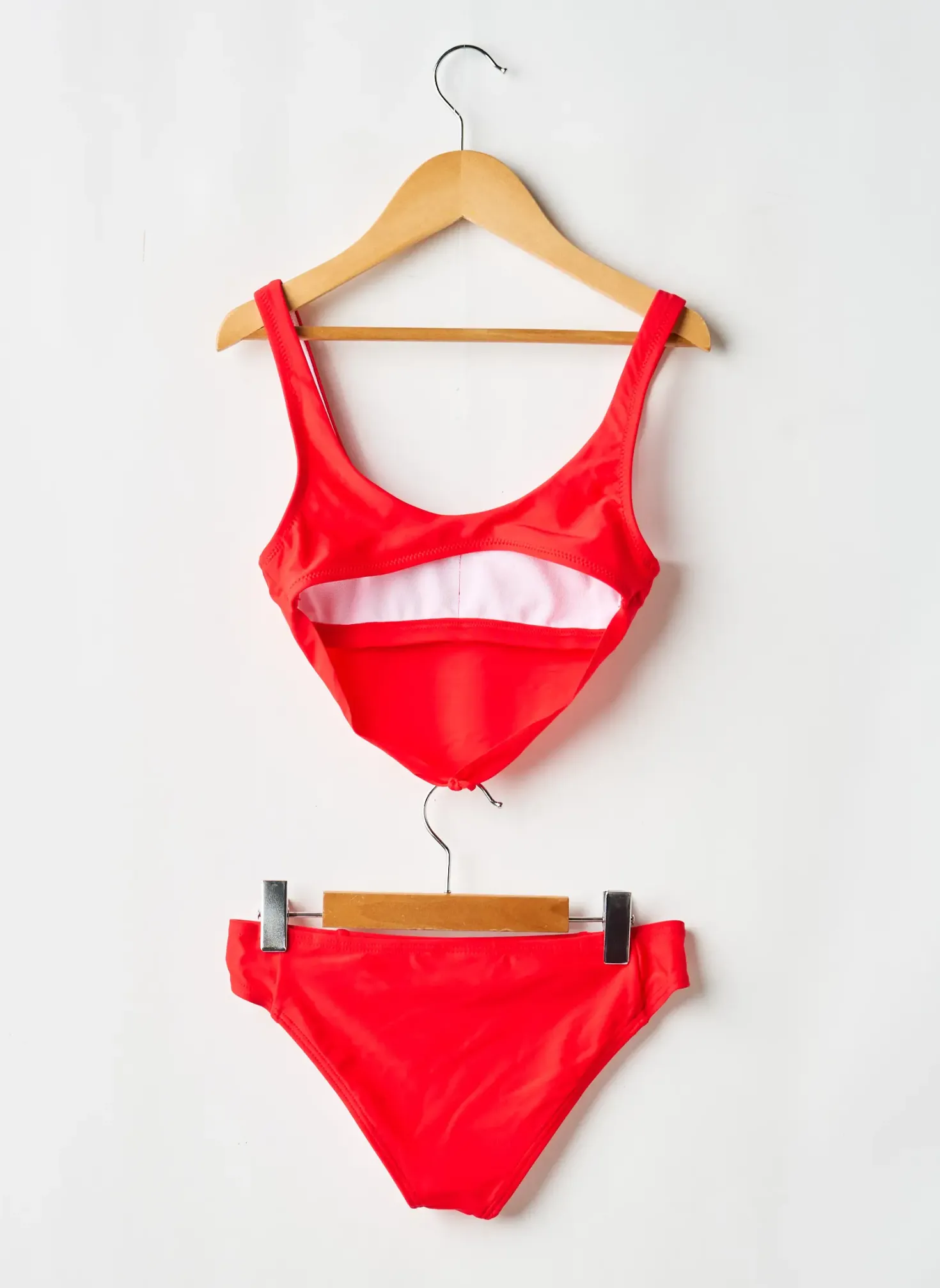 Maillot De Bain 2 Pièces Lagon Bleu Rouge
