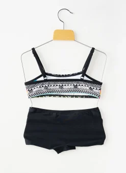 Maillot De Bain 2 Pièces Lagon Bleu Noir