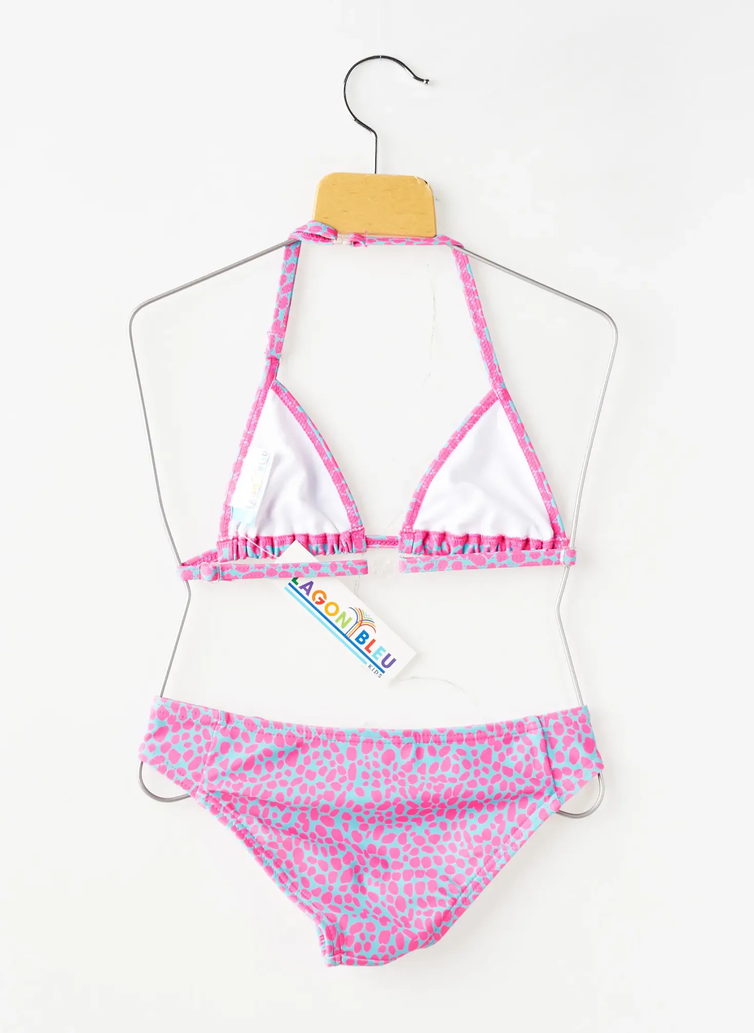 Maillot De Bain 2 Pièces Lagon Bleu Rose