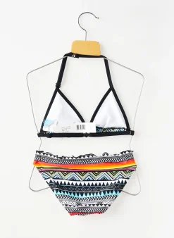 Maillot De Bain 2 Pièces Lagon Bleu Noir