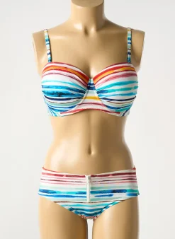 Maillot De Bain 2 Pièces Lidea Bleu Haut Bandeau
