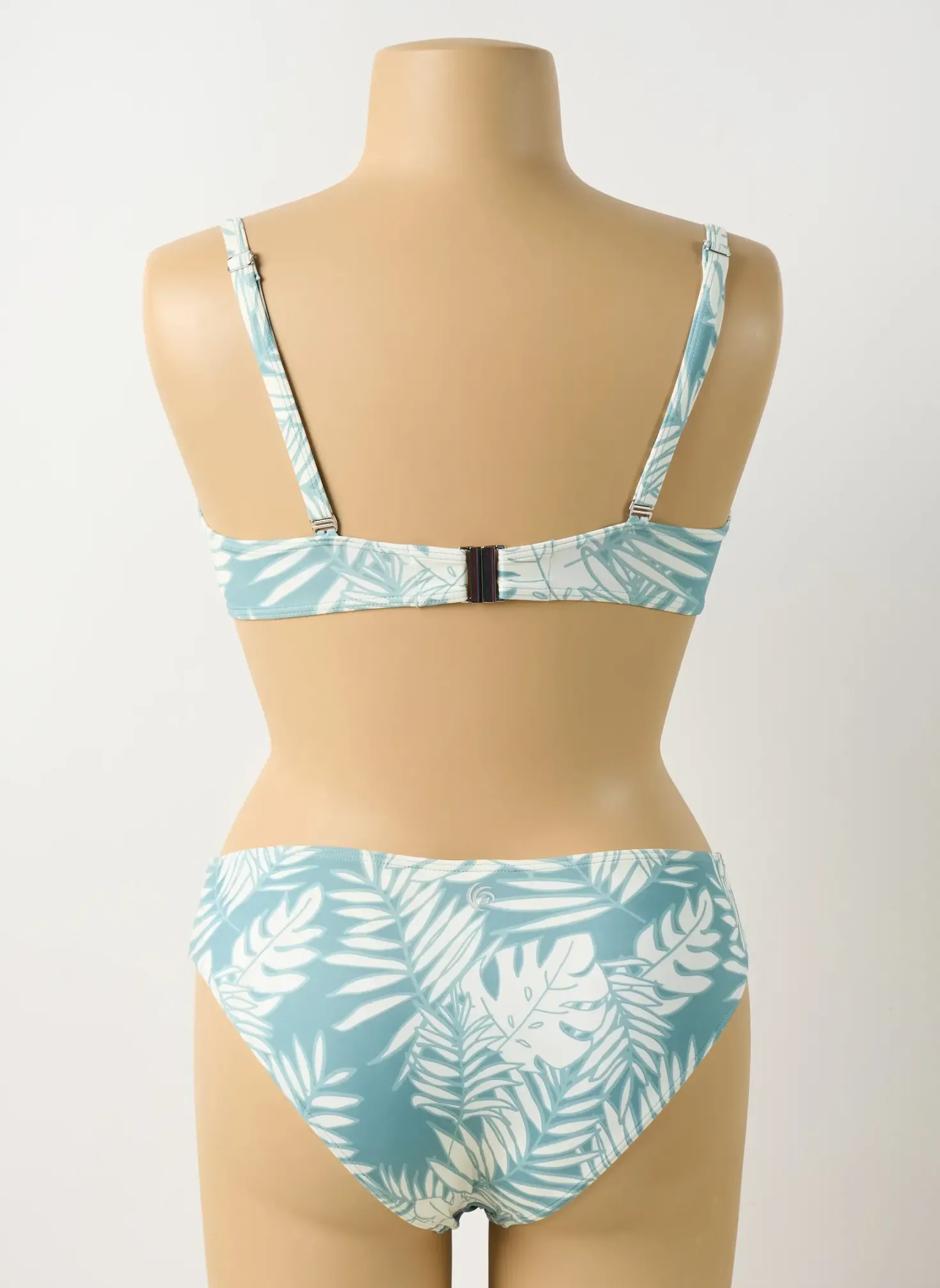 Maillot De Bain 2 Pièces Olympia Bleu Haut Soutien-gorge Emboitant