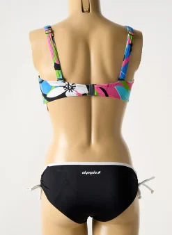 Maillot De Bain 2 Pièces Olympia Bleu Haut Soutien-gorge Emboitant