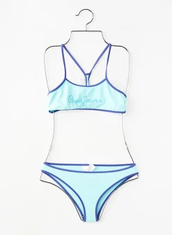 Maillot De Bain 2 Pièces Pepe Jeans Bleu
