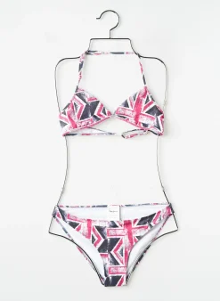 Maillot De Bain 2 Pièces Pepe Jeans Rouge