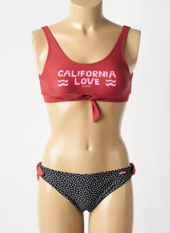 Maillot De Bain 2 Pièces Protest Rouge