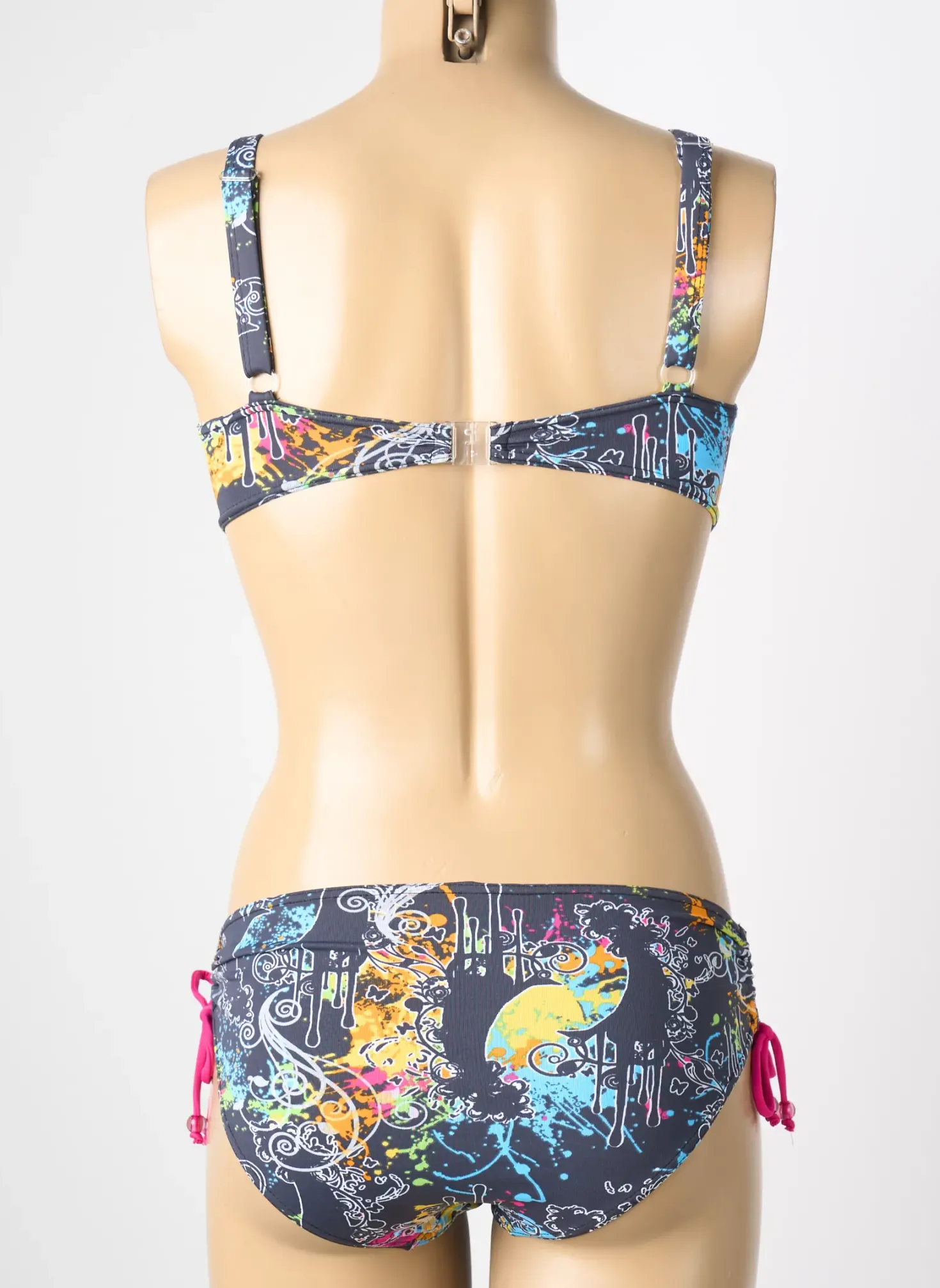 Maillot De Bain 2 Pièces Reglisse Bleu Haut Soutien-gorge Emboitant
