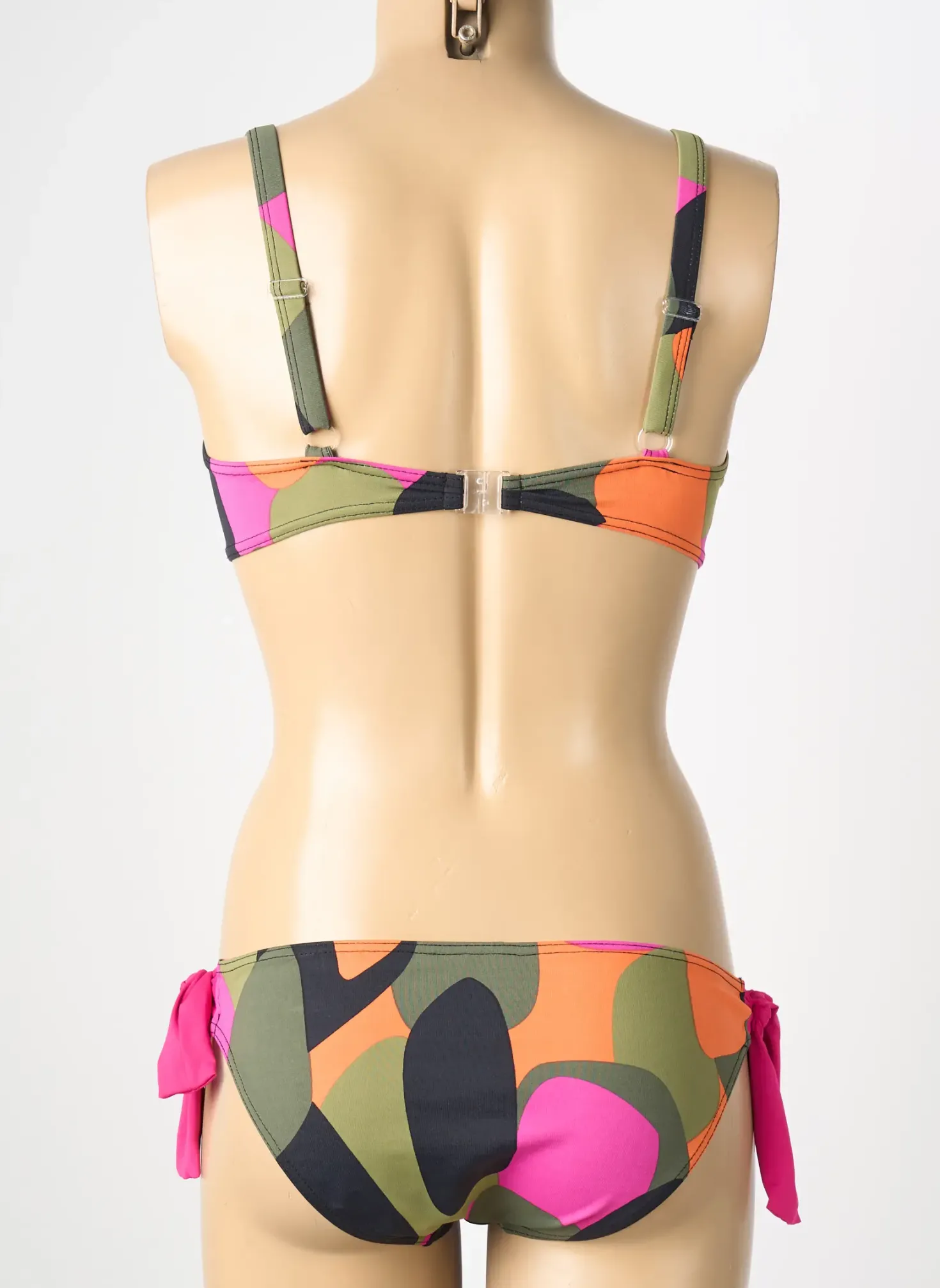 Maillot De Bain 2 Pièces Reglisse Vert Haut Soutien-gorge Balconnet