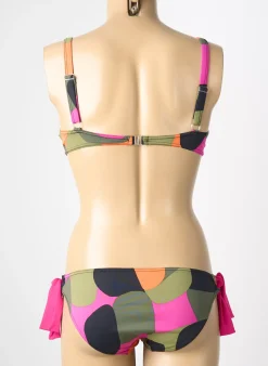 Maillot De Bain 2 Pièces Reglisse Vert Haut Soutien-gorge Emboitant