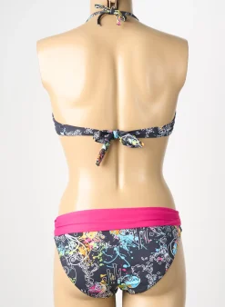Maillot De Bain 2 Pièces Reglisse Gris Haut Soutien-gorge Moulé