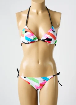 Maillot De Bain 2 Pièces Roxy Blanc Haut Triangles