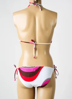 Maillot De Bain 2 Pièces Roxy Blanc Haut Triangles