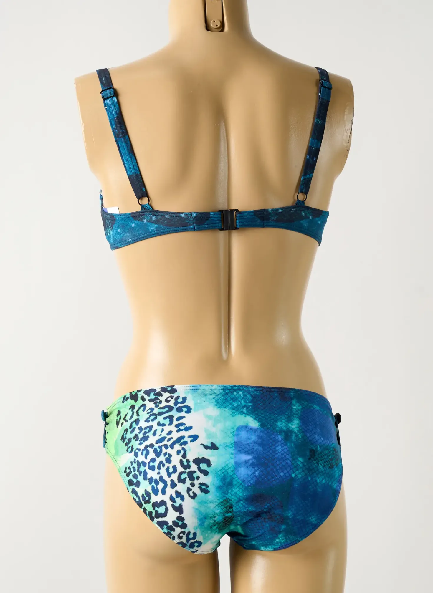 Maillot De Bain 2 Pièces Sunflair Bleu Haut Soutien-gorge Emboitant