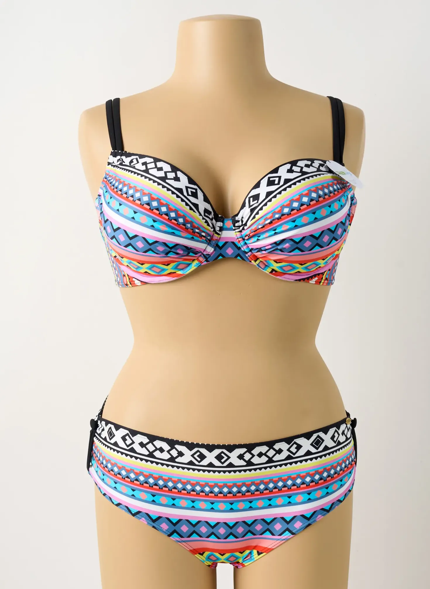 Maillot De Bain 2 Pièces Sunflair Bleu Haut Soutien-gorge Emboitant