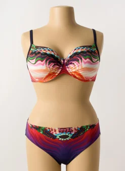 Maillot De Bain 2 Pièces Sunflair Violet Haut Soutien-gorge Emboitant