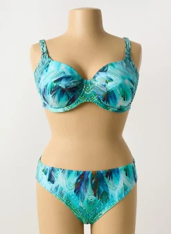 Maillot De Bain 2 Pièces Sunflair Bleu Haut Soutien-gorge Emboitant