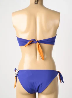 Maillot De Bain 2 Pièces Tugu Bleu Haut Bandeau