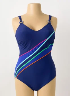 Maillot De Bain 1 Pièce Sunflair Bleu Haut Triangles