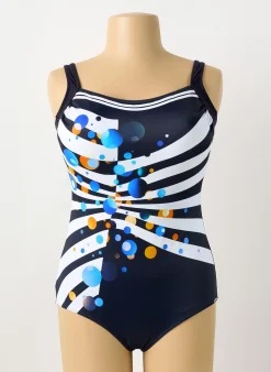 Maillot De Bain 1 Pièce Sunflair Bleu Haut Soutien-gorge Moulé