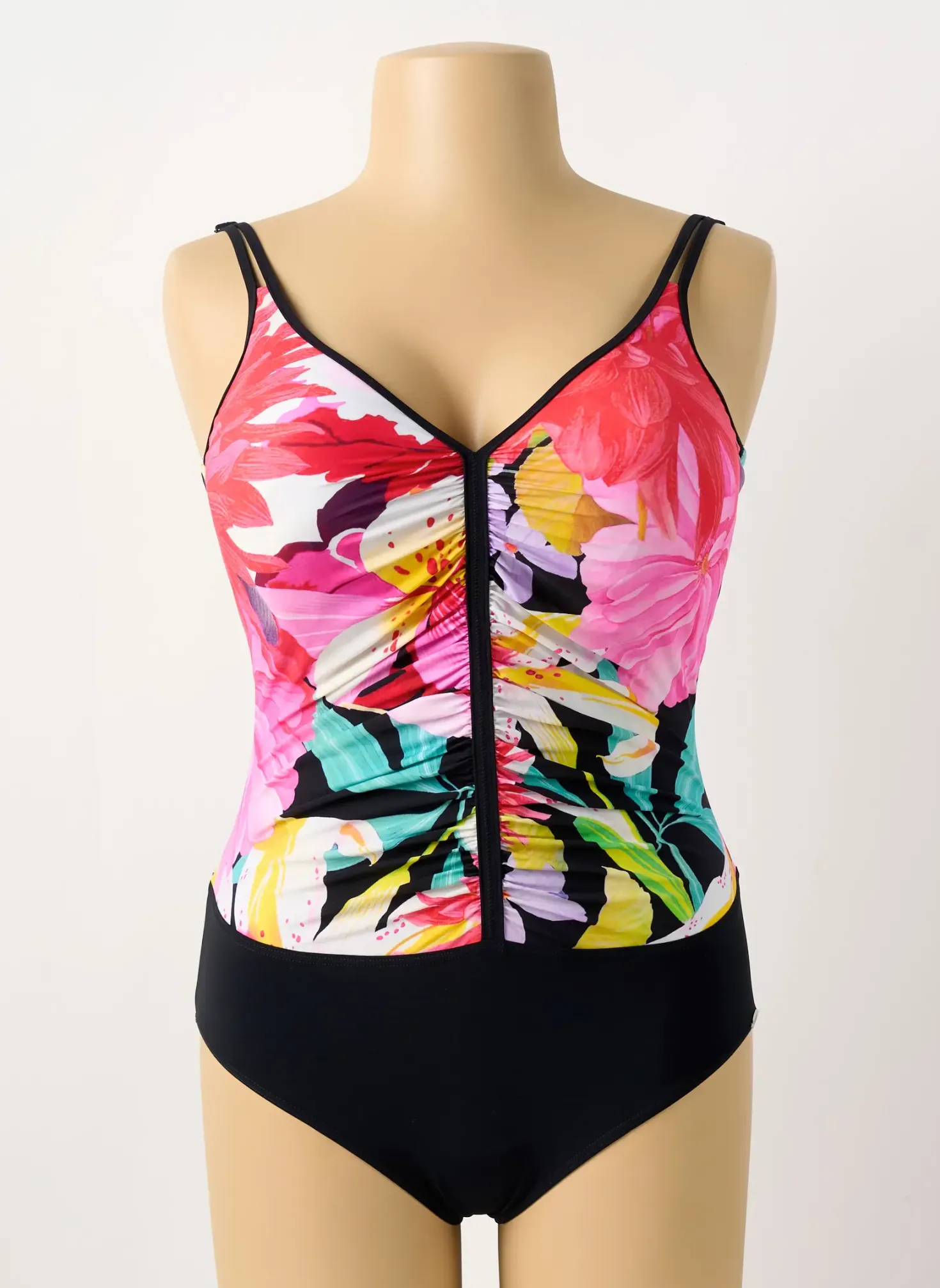 Maillot De Bain 1 Pièce Sunflair Rose Haut Soutien-gorge Moulé