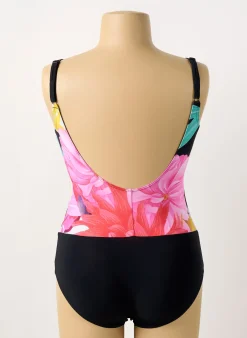 Maillot De Bain 1 Pièce Sunflair Rose Haut Soutien-gorge Moulé