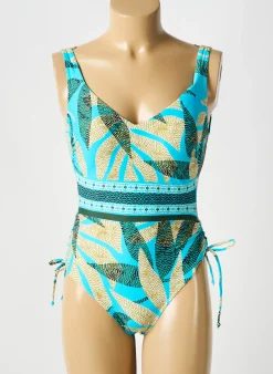 Maillot De Bain 1 Pièce Sunflair Bleu Haut Soutien-gorge Moulé