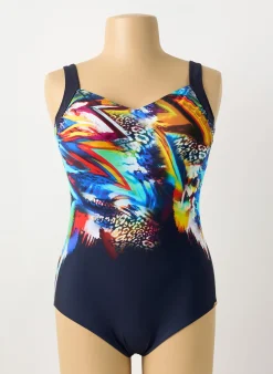 Maillot De Bain 1 Pièce Sunflair Bleu Haut Soutien-gorge Moulé