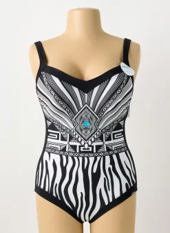 Maillot De Bain 1 Pièce Sunflair Noir Haut Soutien-gorge Moulé