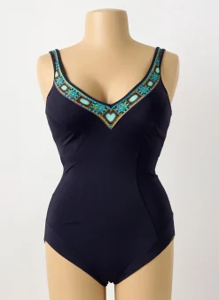 Maillot De Bain 1 Pièce Sunflair Bleu Haut Soutien-gorge Emboitant