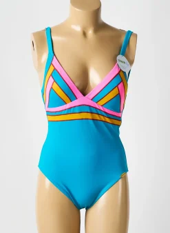 Maillot De Bain 1 Pièce Sunflair Bleu Haut Soutien-gorge Moulé