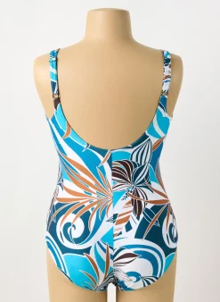 Maillot De Bain 1 Pièce Sunflair Bleu Haut Soutien-gorge Moulé