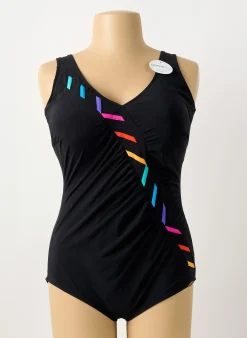 Maillot De Bain 1 Pièce Sunflair Noir Haut Triangles