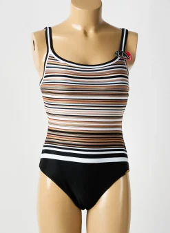 Maillot De Bain 1 Pièce Sunflair Noir Haut Soutien-gorge Moulé