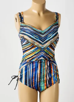Maillot De Bain 1 Pièce Sunflair Bleu Haut Soutien-gorge Moulé