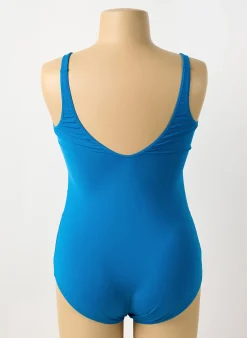 Maillot De Bain 1 Pièce Sunmarin Bleu Haut Soutien-gorge Moulé