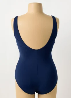 Maillot De Bain 1 Pièce Sunmarin Bleu Haut Soutien-gorge Moulé