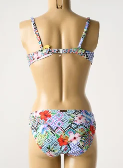 Maillot De Bain 2 Pièces Watercult Bleu Haut Soutien-gorge Emboitant