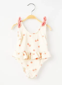 Maillot De Bain 1 Pièce Vertbaudet Beige