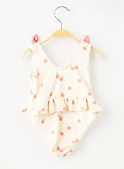 Maillot De Bain 1 Pièce Vertbaudet Beige