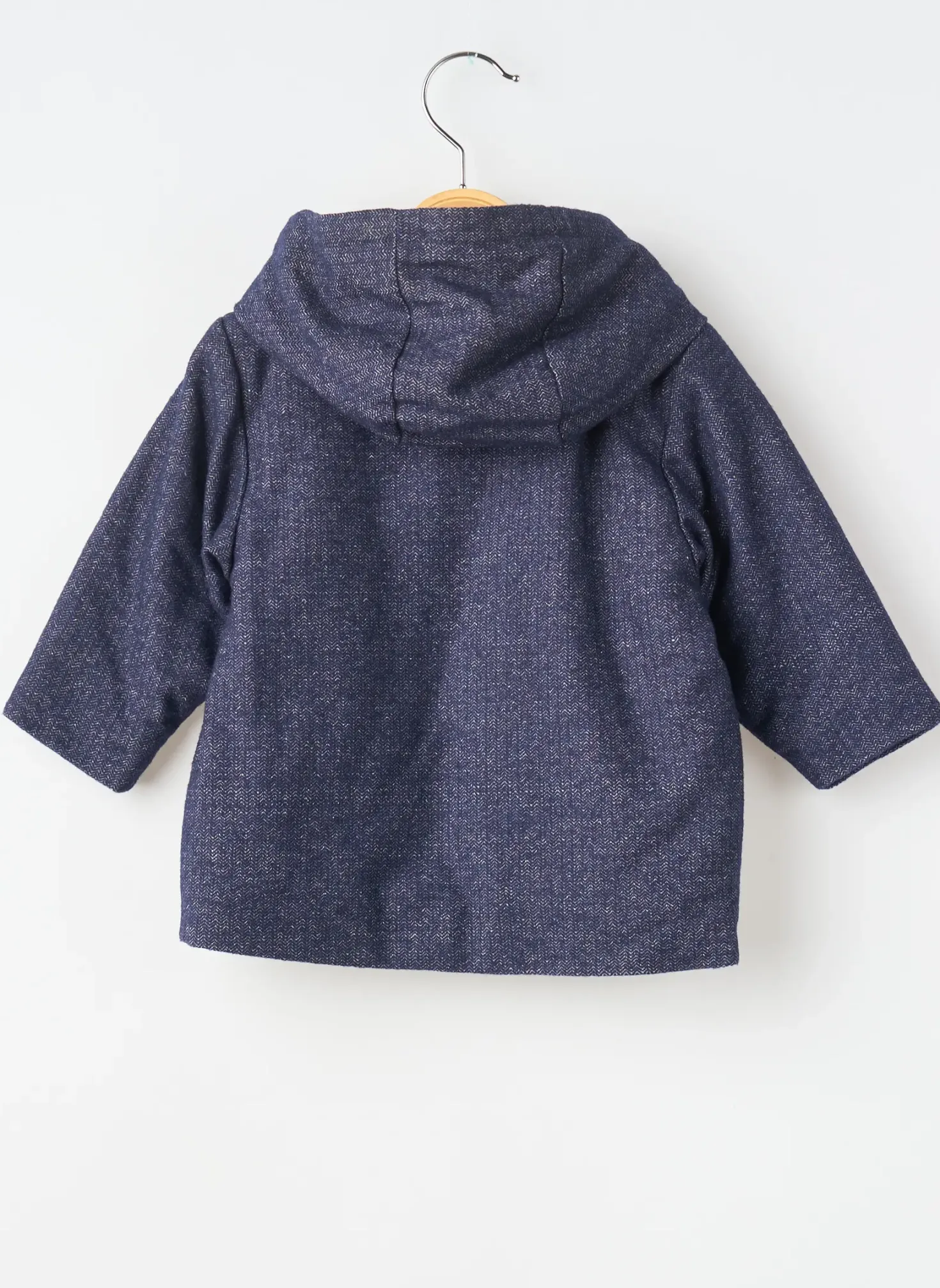 Manteau Court Absorba Bleu A Capuche
