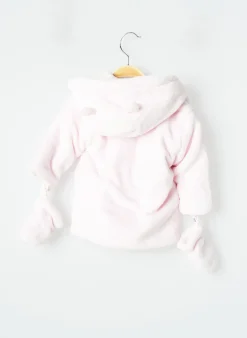 Manteau Court Absorba Rose A Capuche