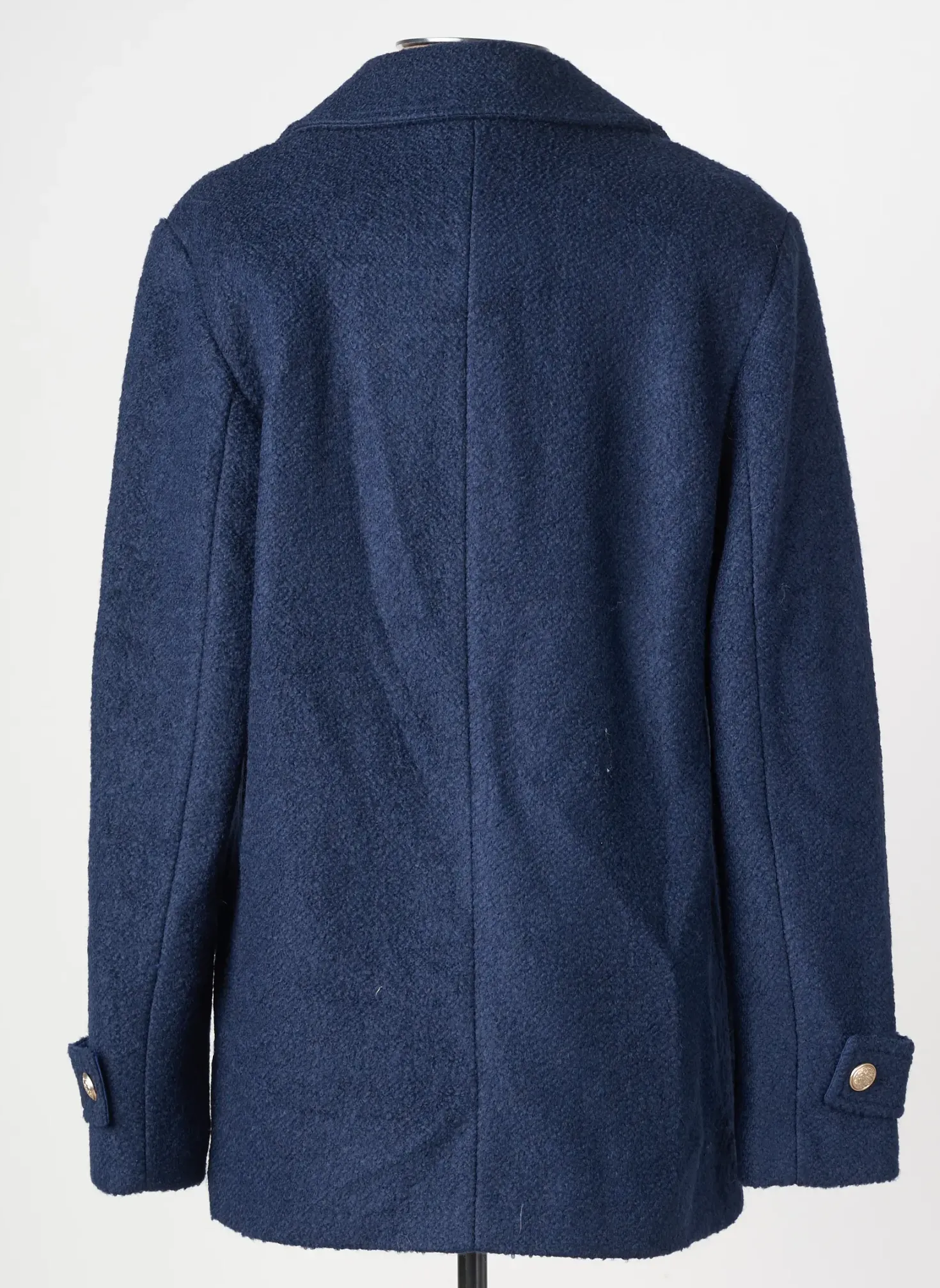 Manteau Court C'est Beau La Vie Bleu Sans Capuche