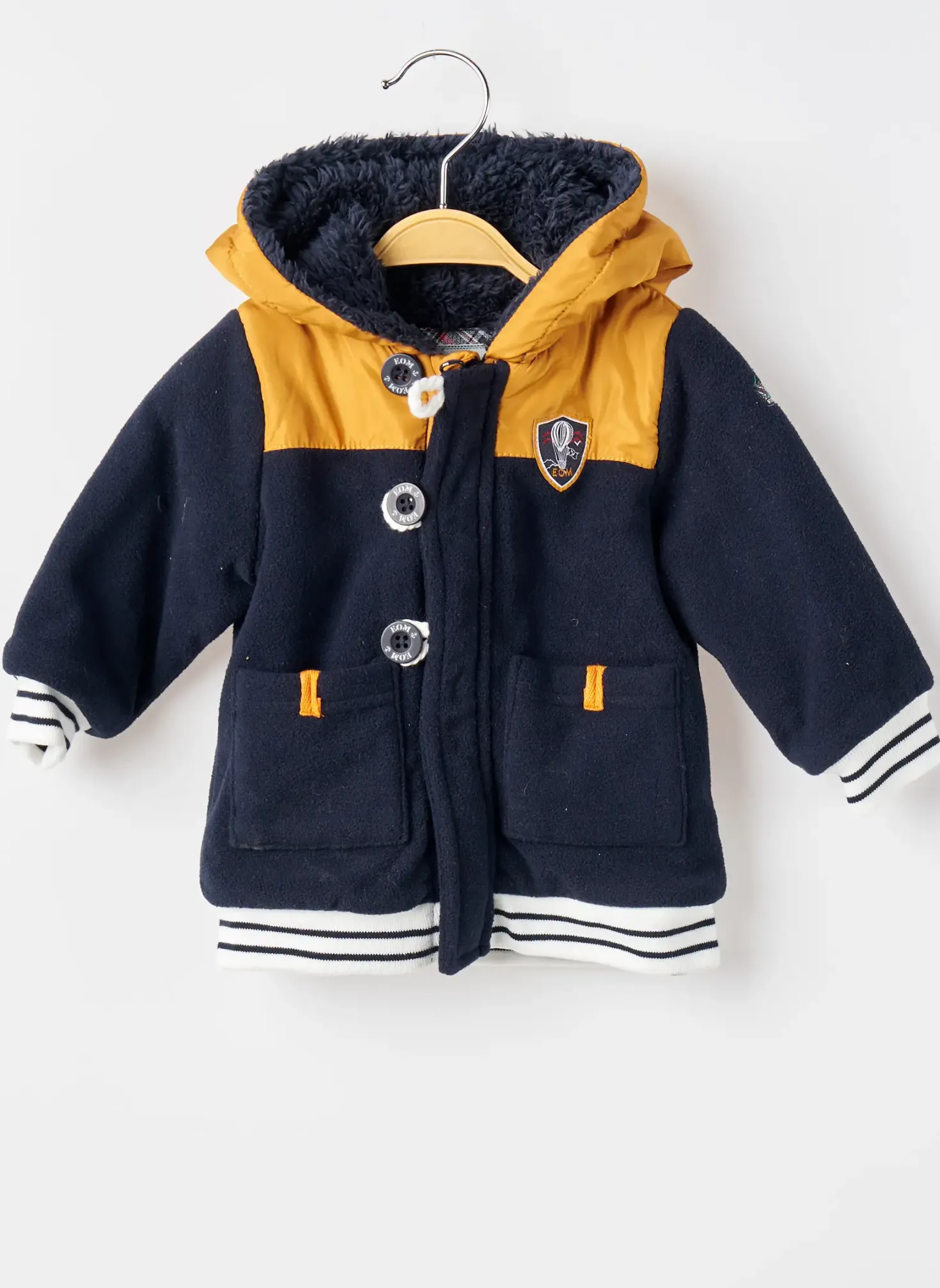 Manteau Court Elle Est Ou La Mer Bleu A Capuche