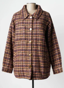Manteau Court La Fiancee Du Mekong Marron