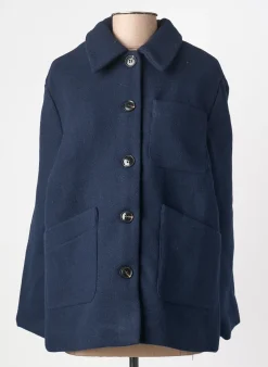 Manteau Court La Petite Etoile Bleu Sans Capuche
