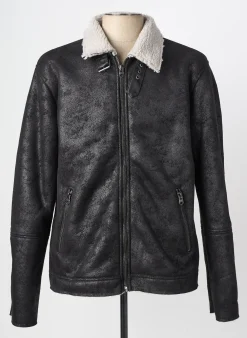 Manteau Court Lee Cooper Marron Sans Capuche