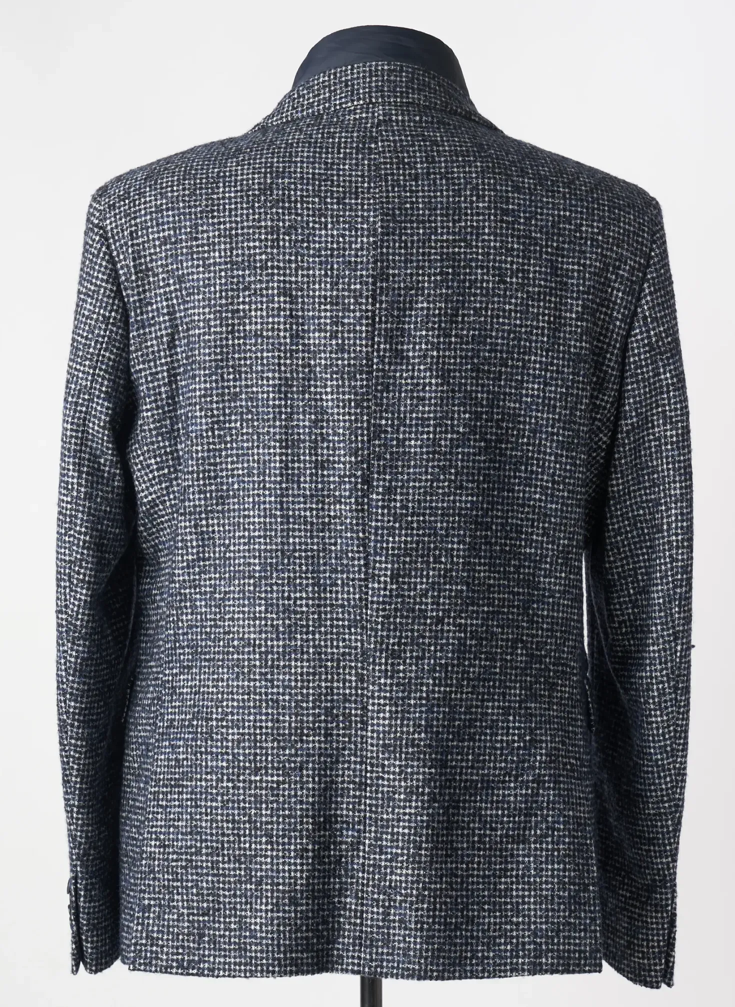 Manteau Court Manuel Ritz Bleu Sans Capuche